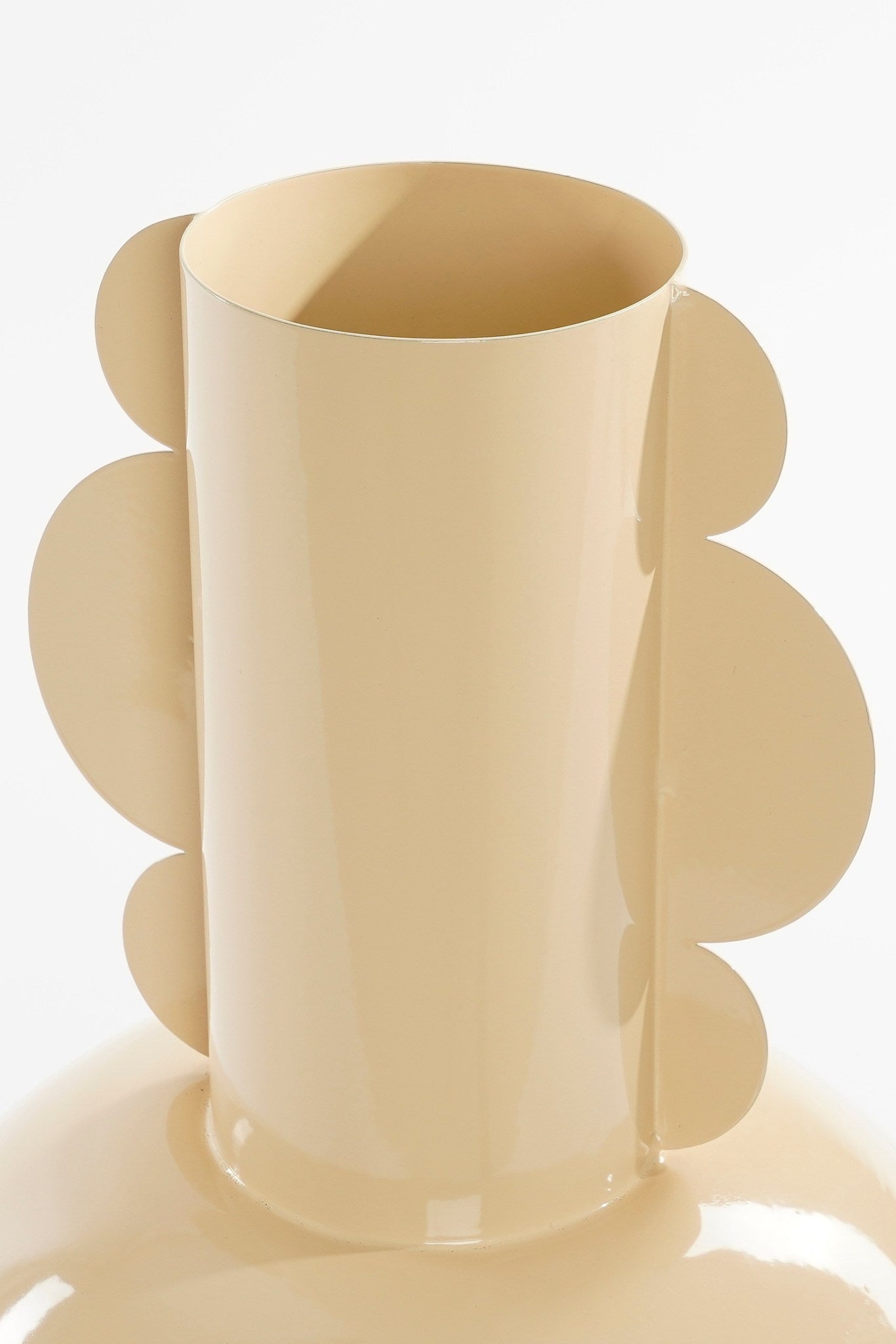 Mica Decorations Vaas Boyd - 25x25x36 cm - Ijzer - Beige