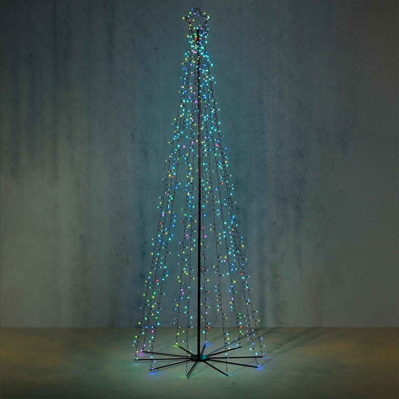 Luca Lighting Kerstverlichting Tree - 75x75x185cm - Ijzer - Zwart