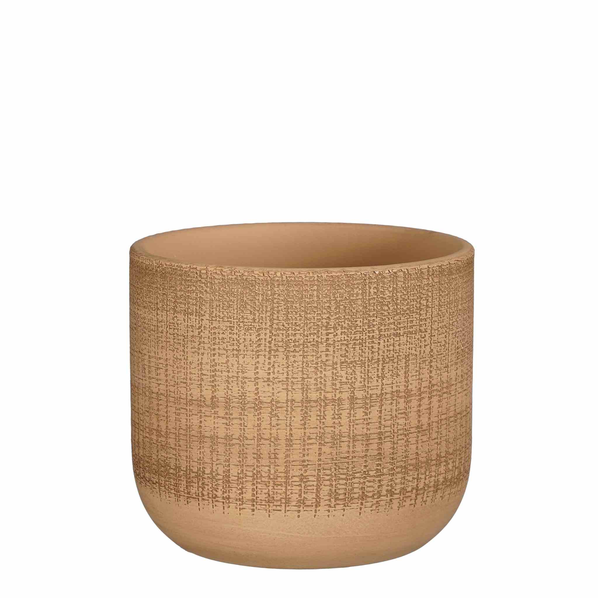 Mica Decorations Bloempot Florian - 18x18x16 cm - Terracotta - Bruin