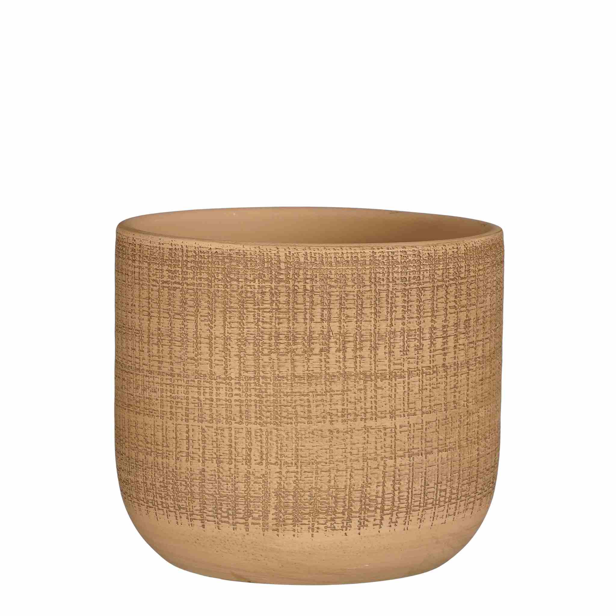Mica Decorations Bloempot Florian - 20x20x18 cm - Terracotta - Bruin