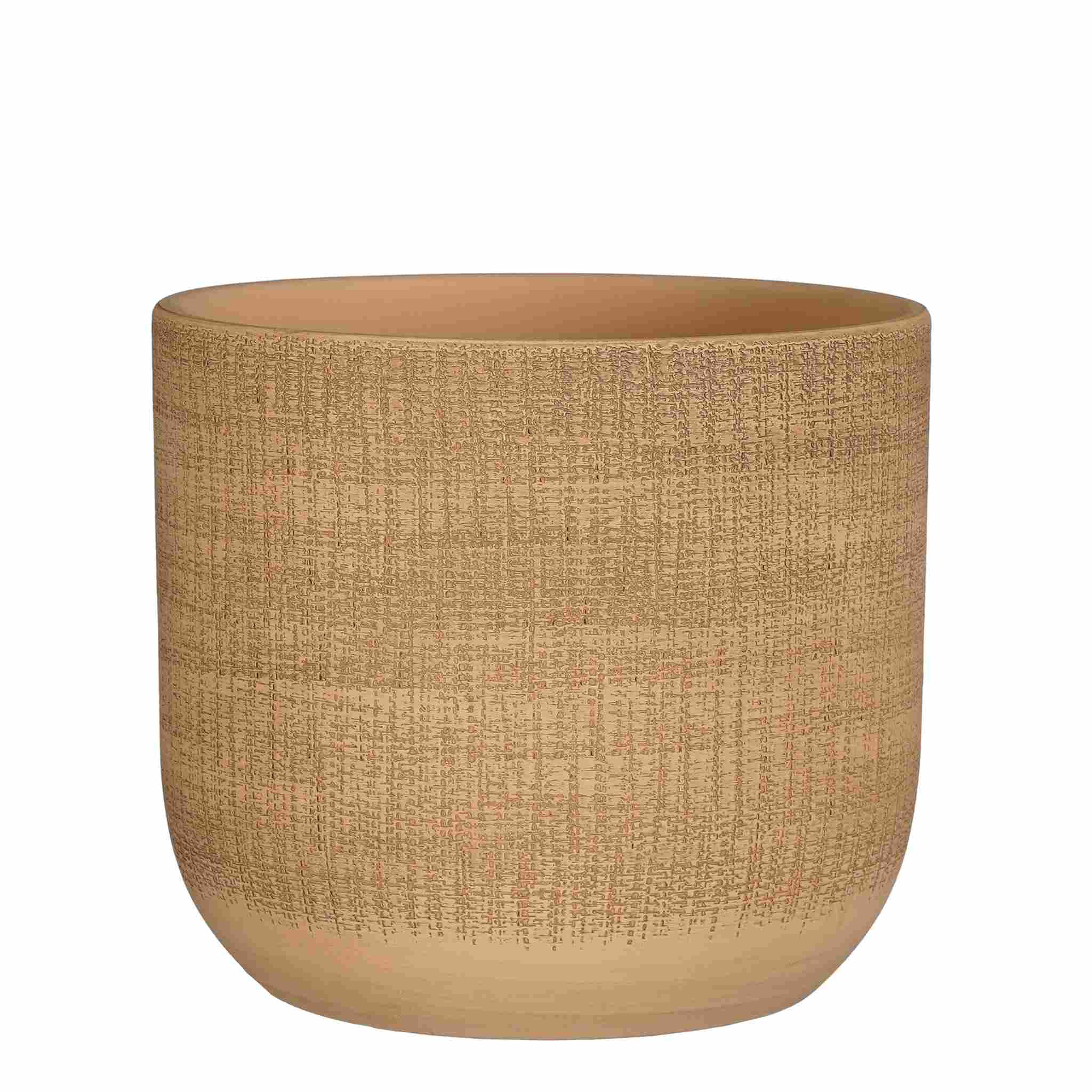 Mica Decorations Bloempot Florian - 22x22x20 cm - Terracotta - Bruin