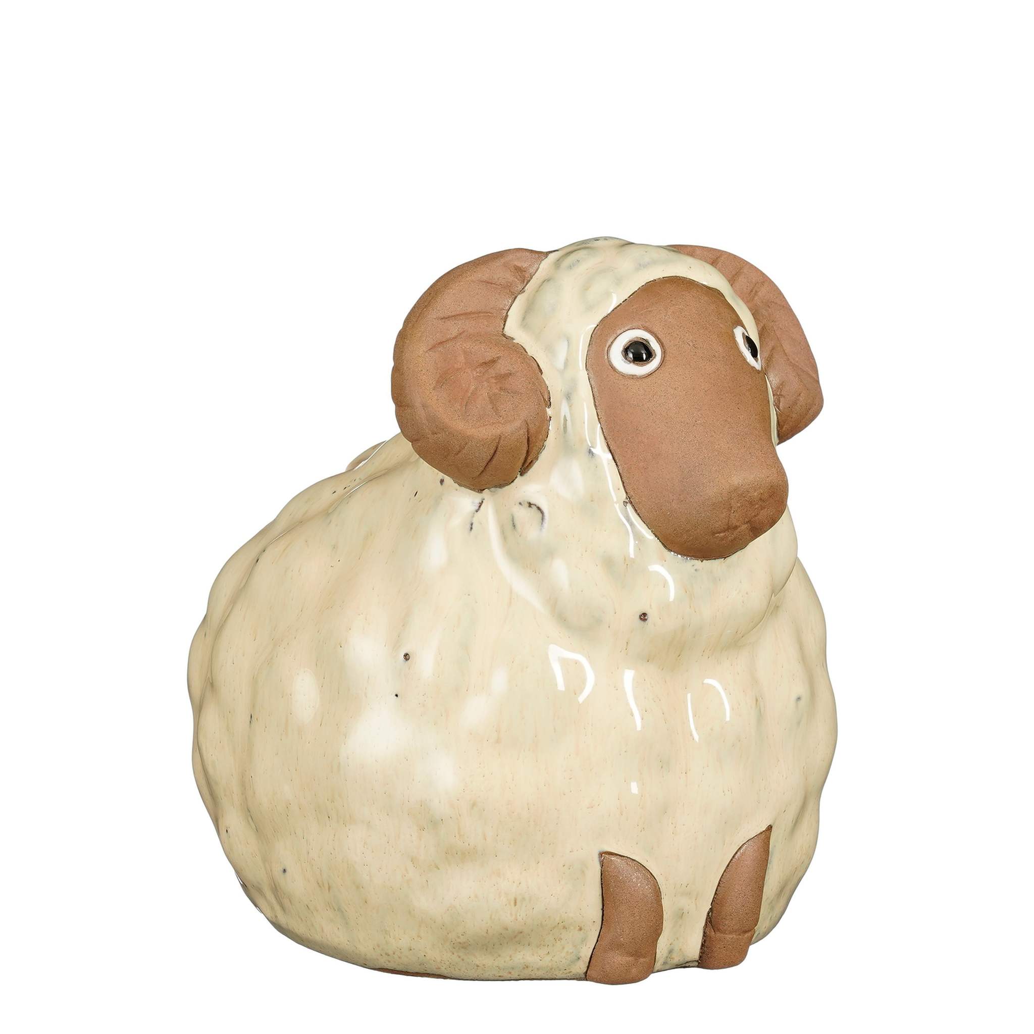 Mica Decorations Decoratief Object Schaap - 20.5x17x19.5 cm - Keramiek - Creme