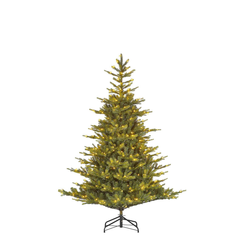 Black Box Kunstkerstboom Grimshaw - 132x132x185 cm - LED lampjes - Groen