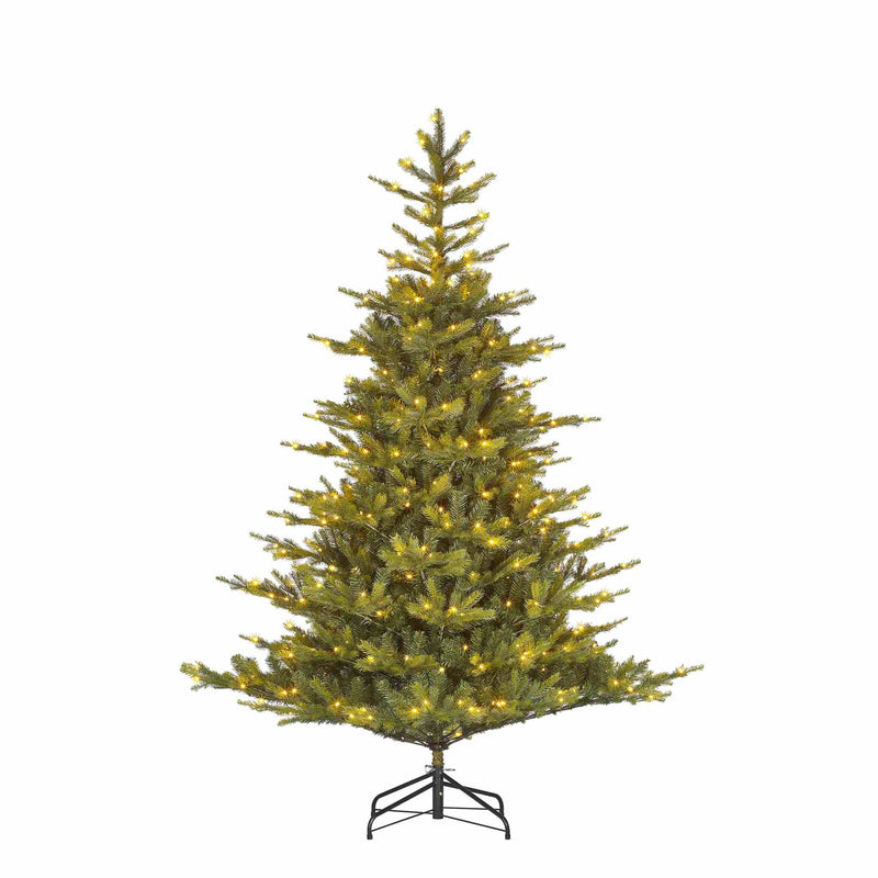 Black Box Kunstkerstboom Grimshaw - 152x152x215 cm - LED lampjes - Groen