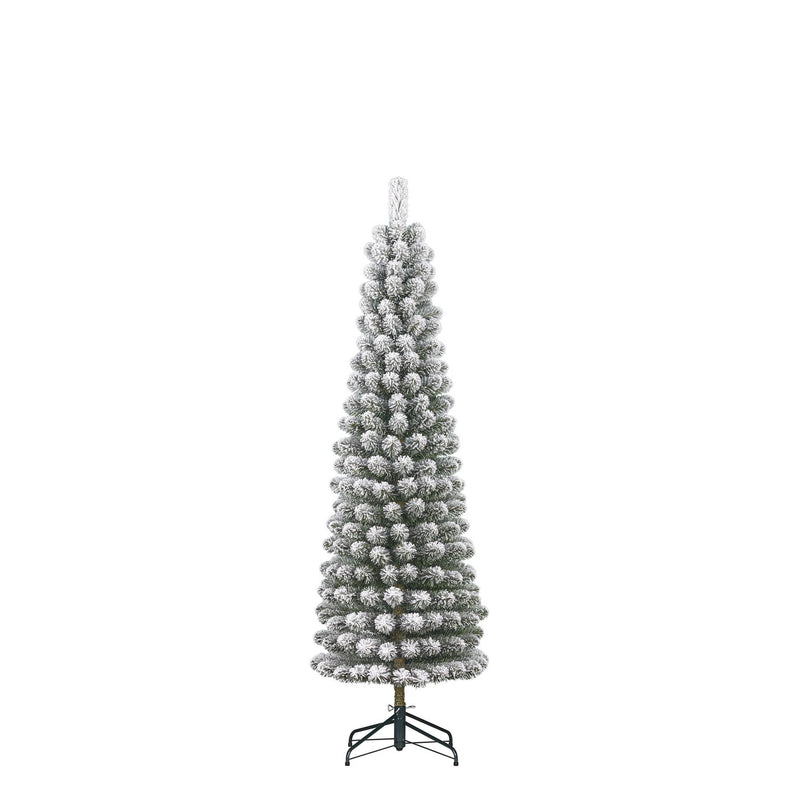 Black Box Kunstkerstboom Charlton - 53x53x185 cm - PVC - Besneeuwd,Groen