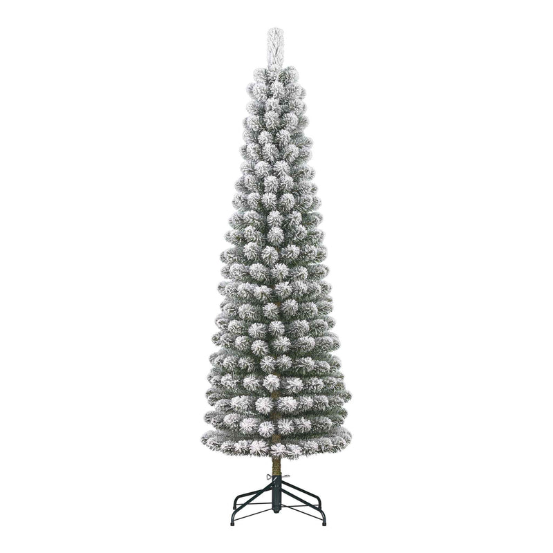 Black Box Kunstkerstboom Charlton - 63x63x260 cm - PVC - Besneeuwd,Groen