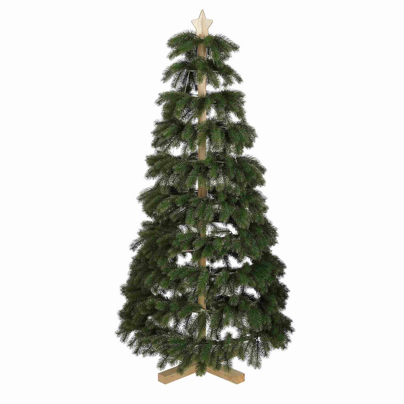 Black Box Trees Kunstkerstboom Green Joy - 70x70x150 cm - Poly - Groen