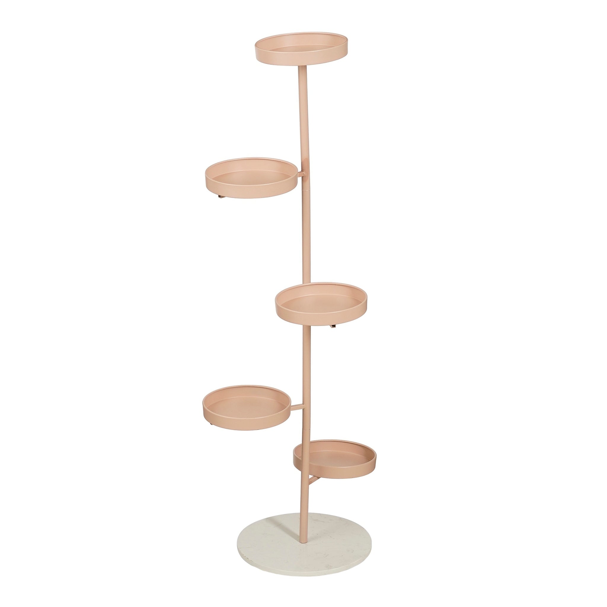 Mica Decorations Plantenstandaard Brutus - 48x20x120 cm - Ijzer - Licht Roze