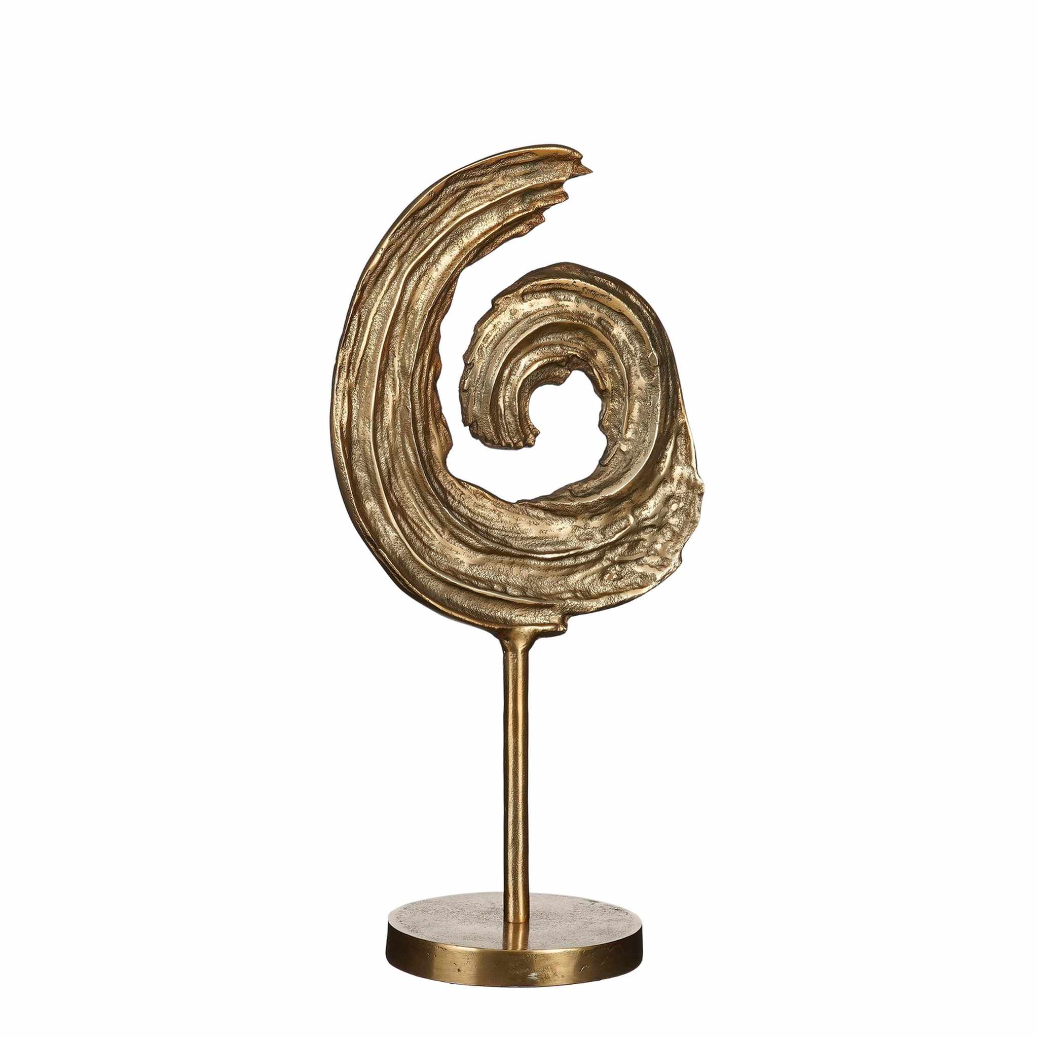Mica Decorations Decoratief Object Fanc - 23x14.5x46 cm - Aluminium - Goud