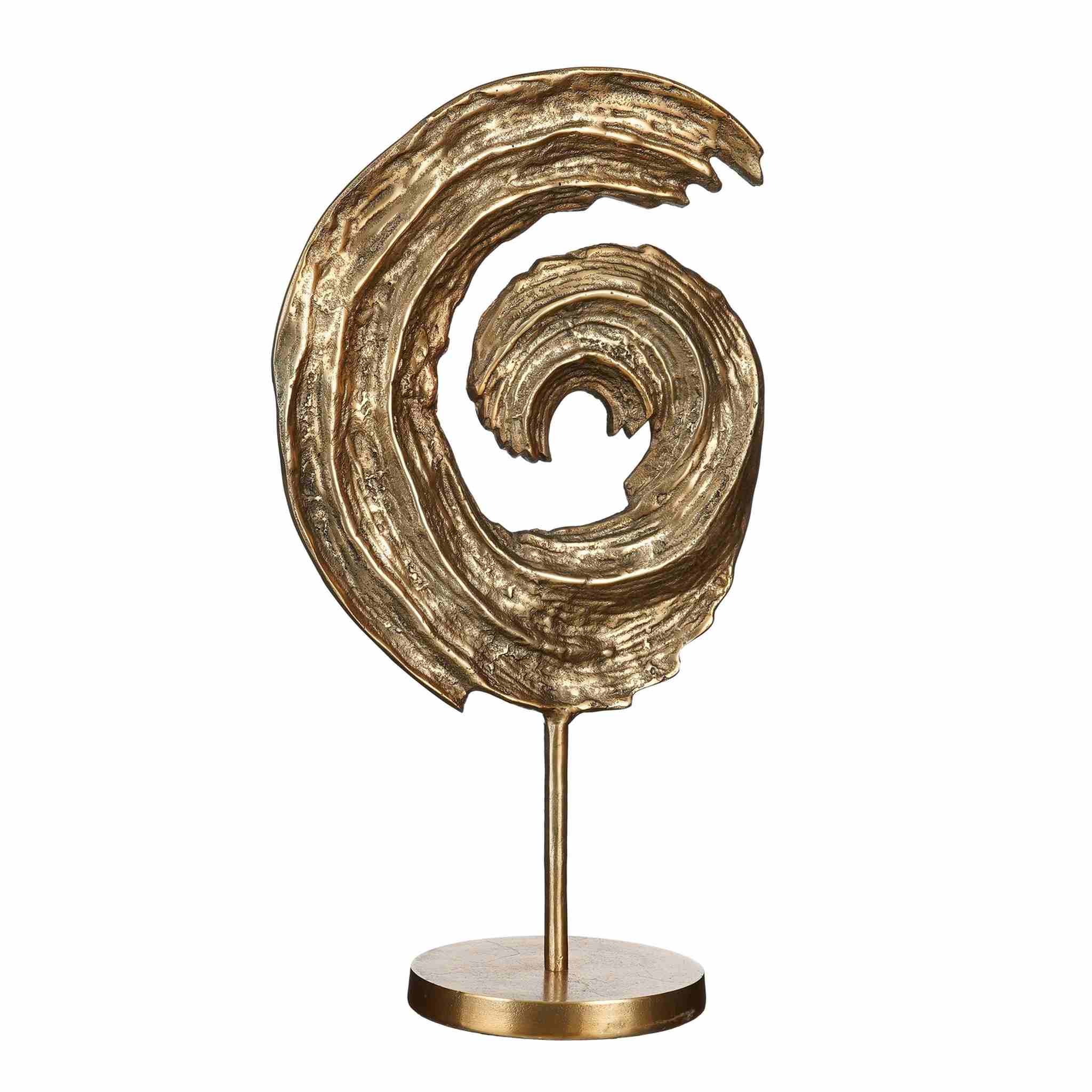 Mica Decorations Decoratief Object Fanc - 33.5x18x57 cm - Aluminium - Goud