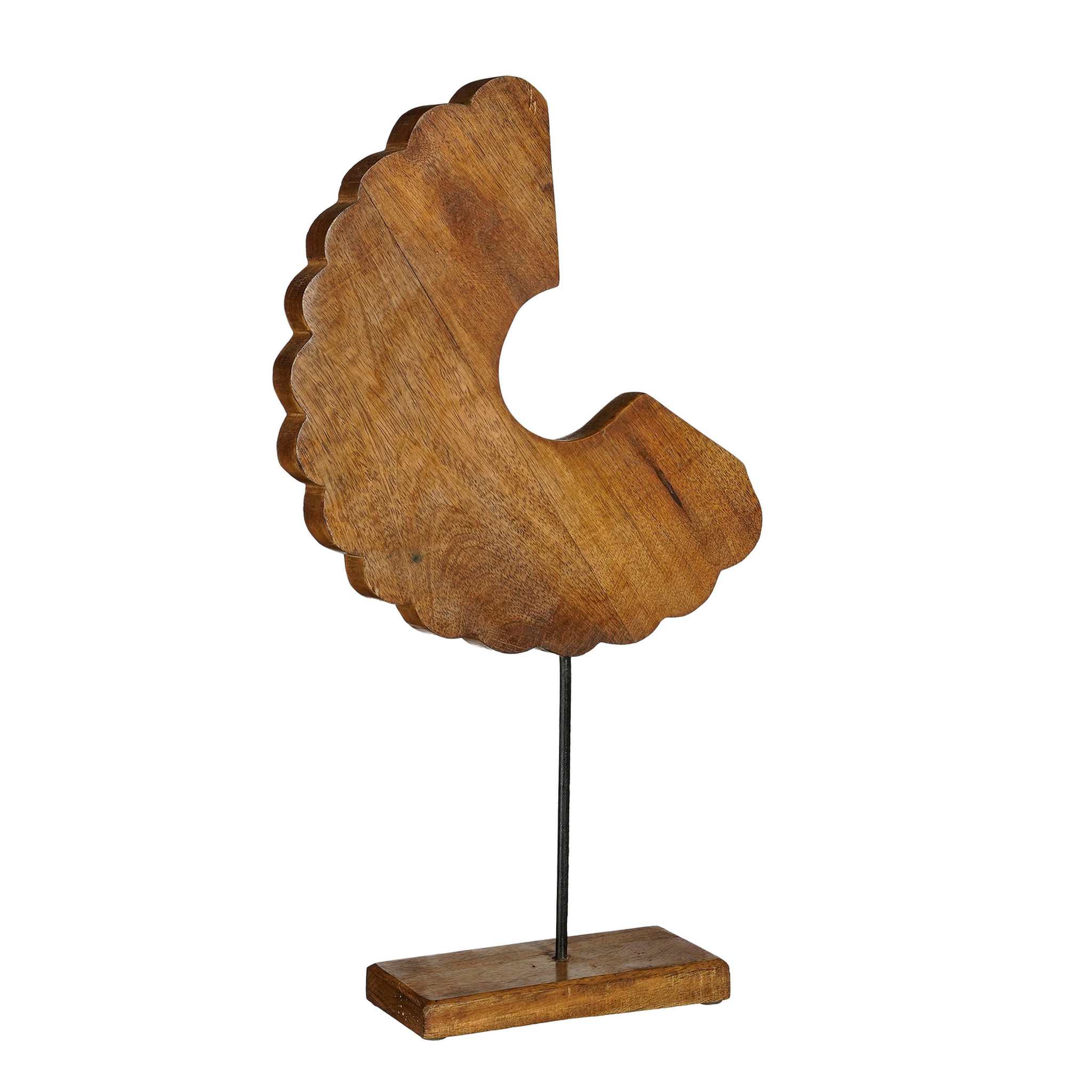Mica Decorations Decoratief Object Petra - 47x23x8 cm - Hout - Bruin