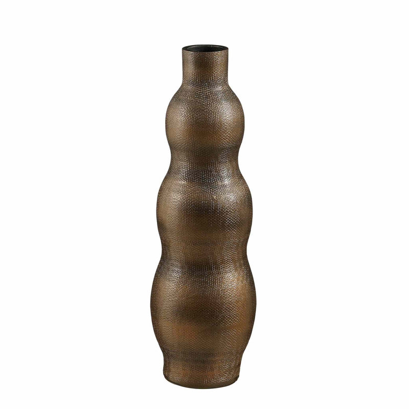 Mica Decorations Vaas Jackie - 23x23x70 cm - Terracotta - Brons