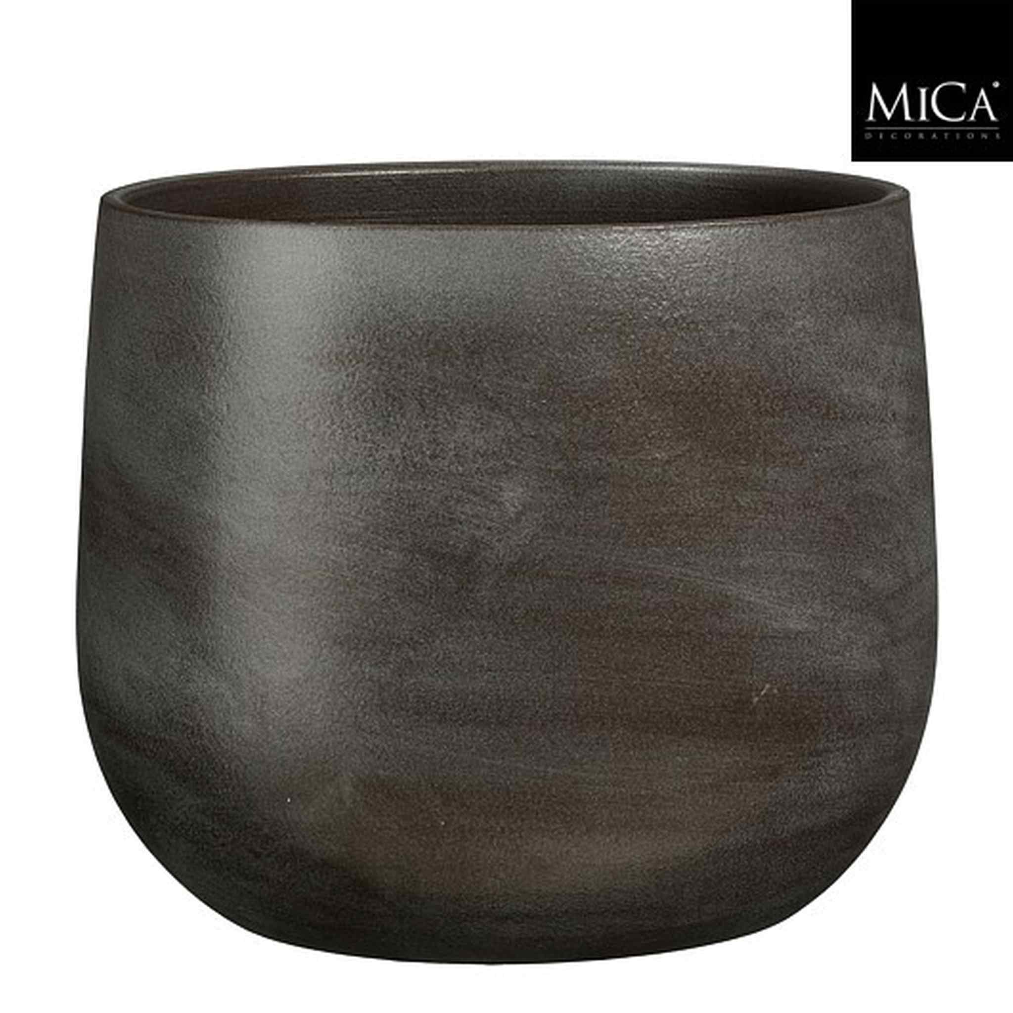 Mica Decorations Bloempot Sevilla - 33x33x28 cm - Terracotta - Bruin