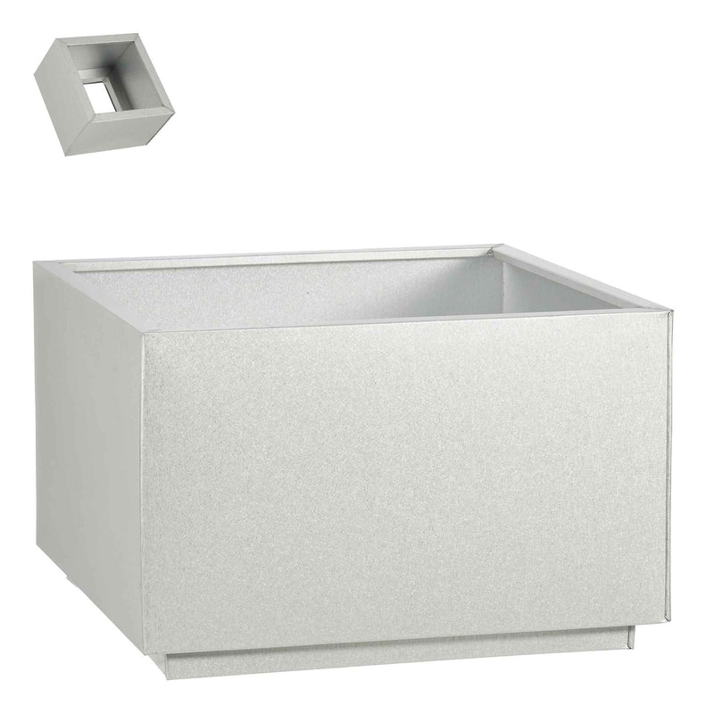 Mica Decorations Plantenbak Marnix - 55x55x35 cm - Zink - Zink