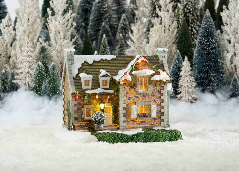 Luville Kerstdorp French Farm - 24x17x18 cm - Polyresin - Multi