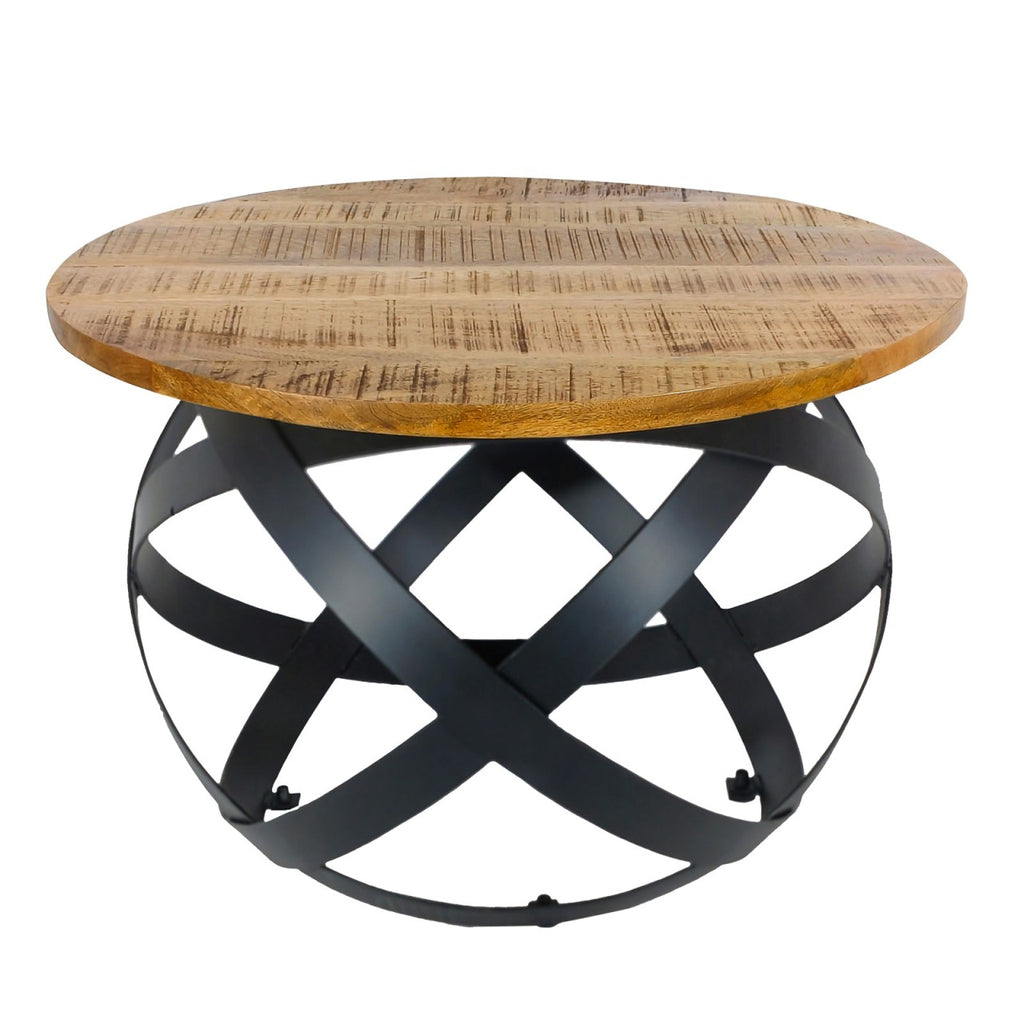 SVJ Bijzettafel Orbit - 75x75x45 cm - Metaal - Zwart