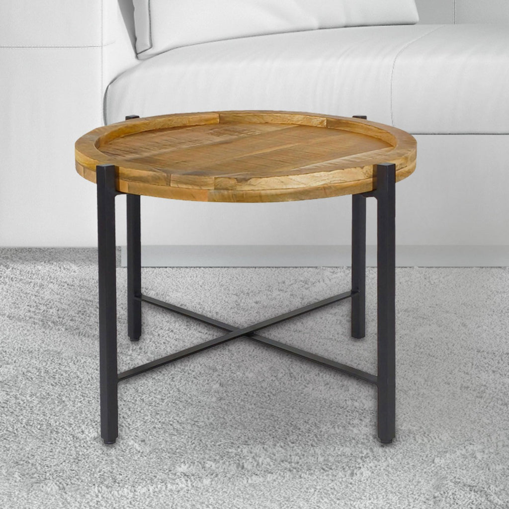 SVJ Bijzettafel Sioux - 55x55x42 cm - Metaal - Zwart