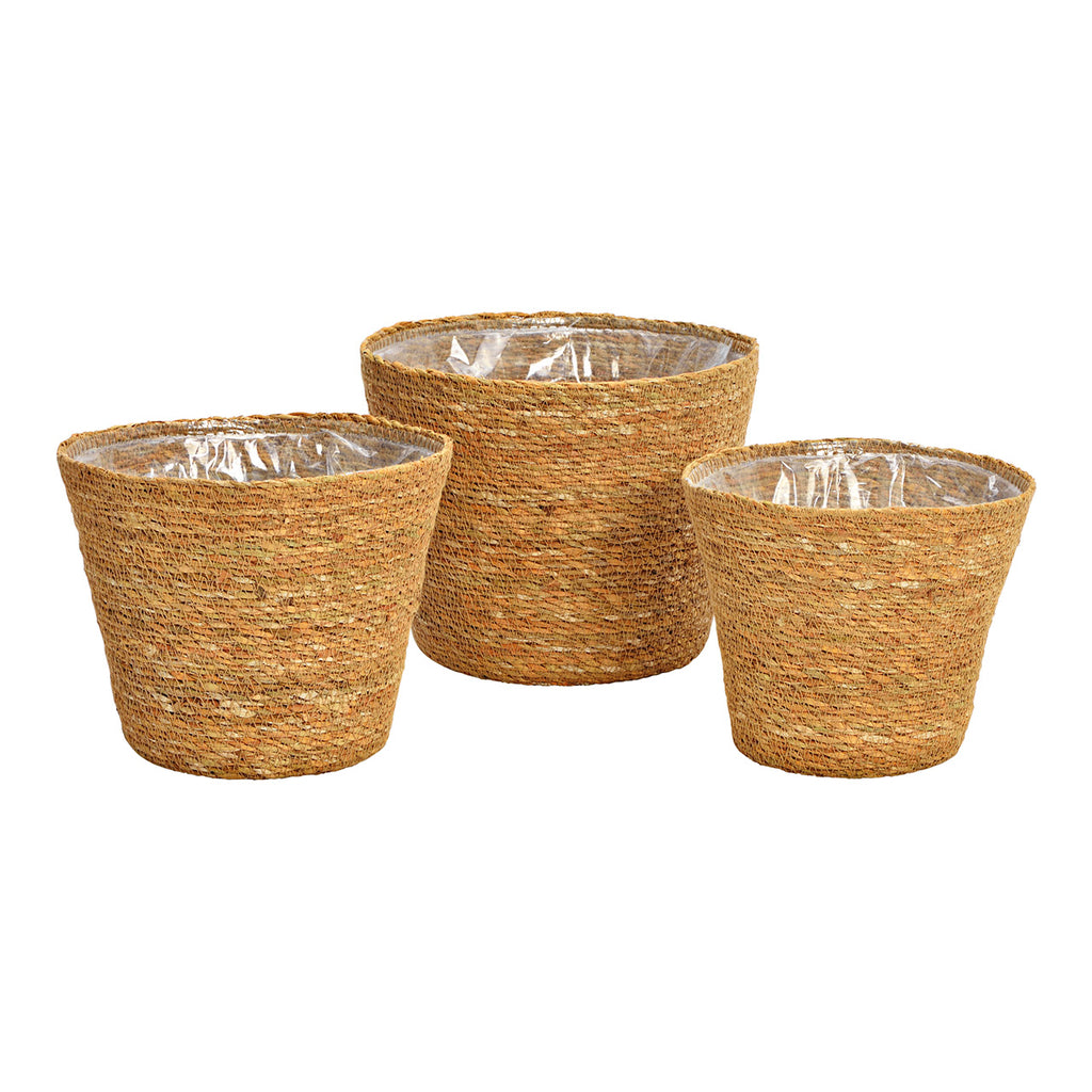SVJ Bloempot Folie - 25x25x20 cm - Natuurlijk - Naturel - Set van 3