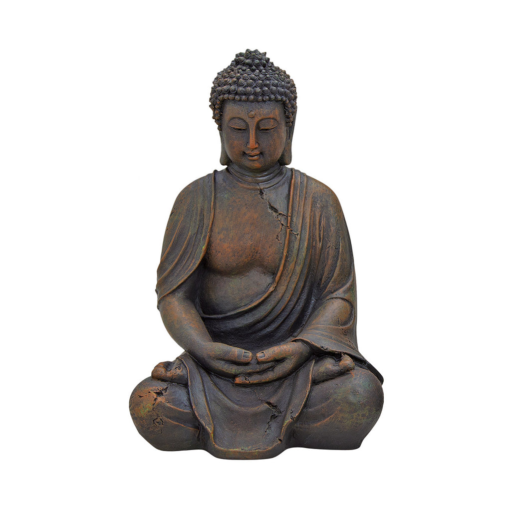 SVJ Deco Object Boeddha - 30x20x15 cm - Polyester - Bruin
