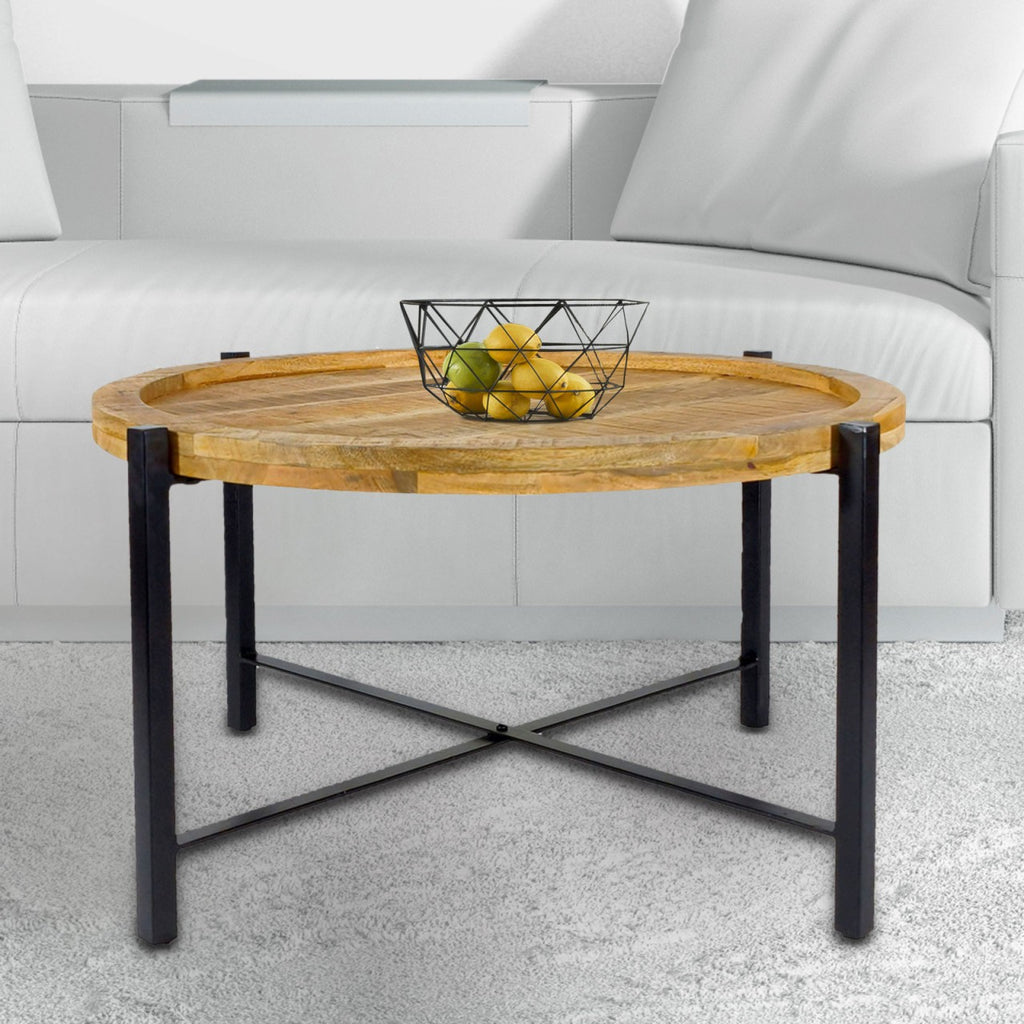 SVJ Bijzettafel Sioux - 75x75x47 cm - Metaal - Zwart
