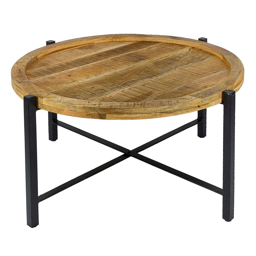 SVJ Bijzettafel Sioux - 75x75x47 cm - Metaal - Zwart