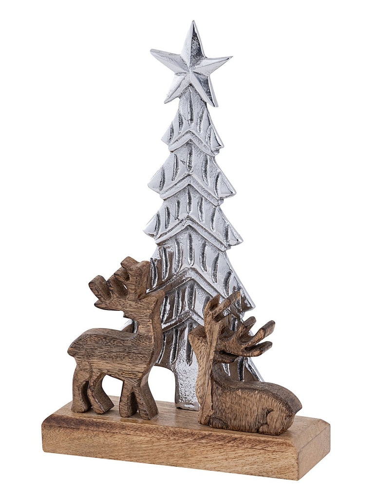 SVJ Decoratieve Boom - 6x20x31 cm - Aluminium - Naturel