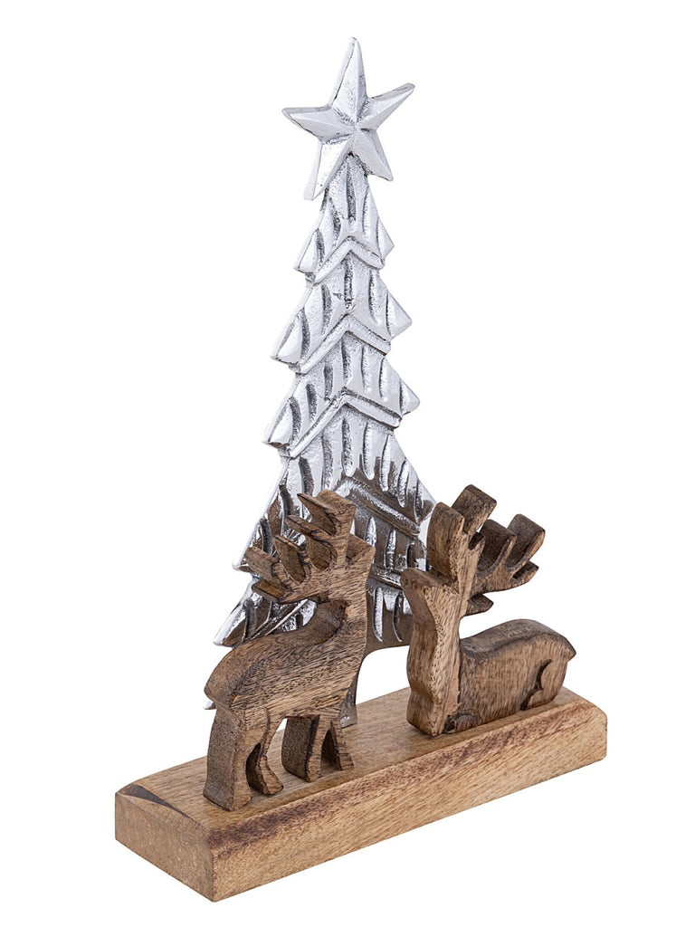 SVJ Decoratieve Boom - 6x20x31 cm - Aluminium - Naturel