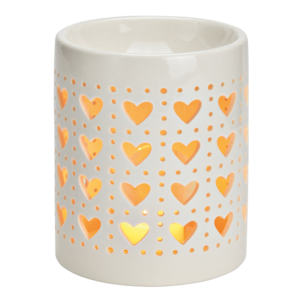 SVJ Windlicht Scented - 11x11x13 cm - Porselein - Wit