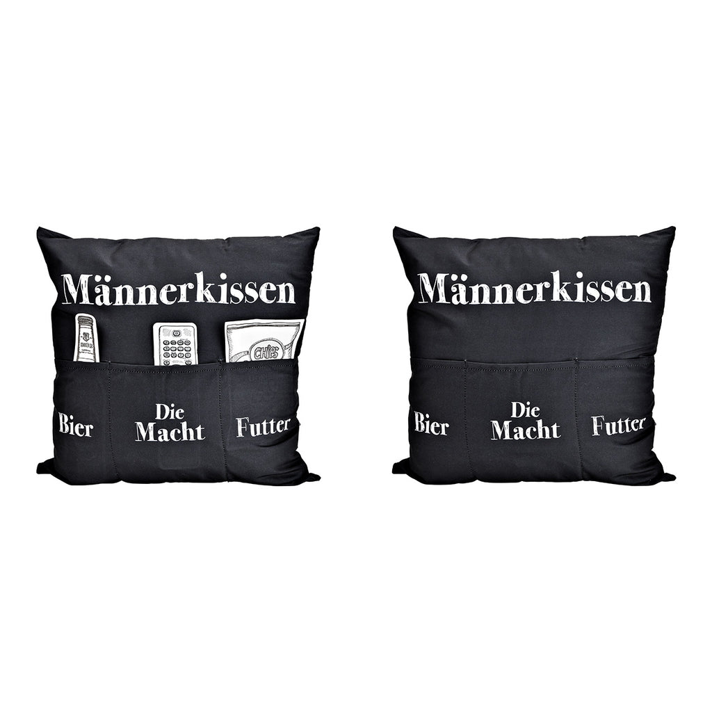 SVJ Sierkussen Heren - 8x40x40 cm - Textiel - Zwart
