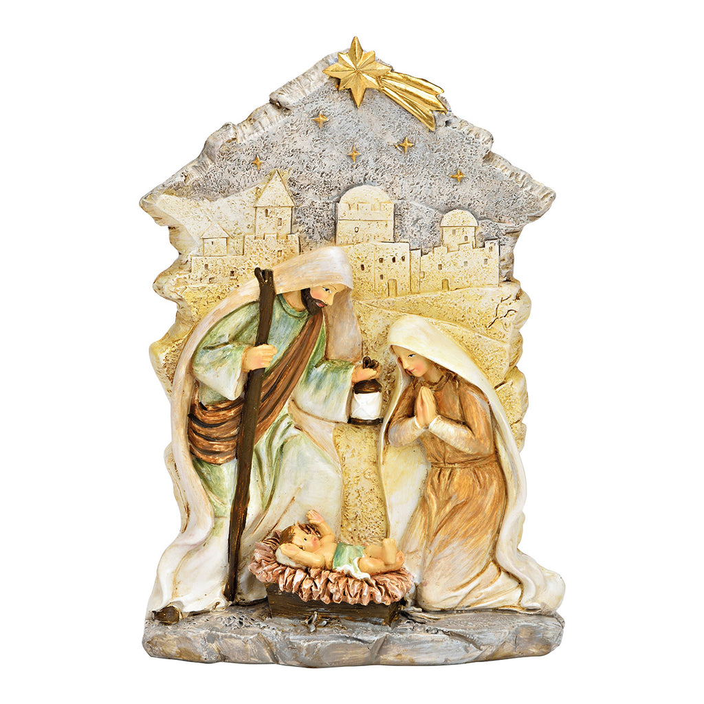 SVJ Kerstversiering Kerststal - 6x17x23 cm - Polyester - Multi
