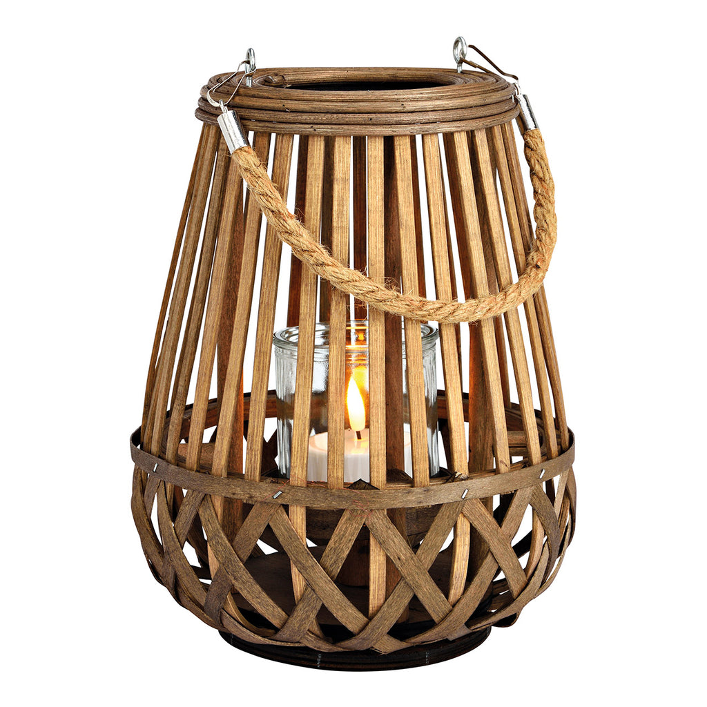 SVJ Lantaarn Bamboo - 20x20x26 cm - Natuurlijk - Bruin