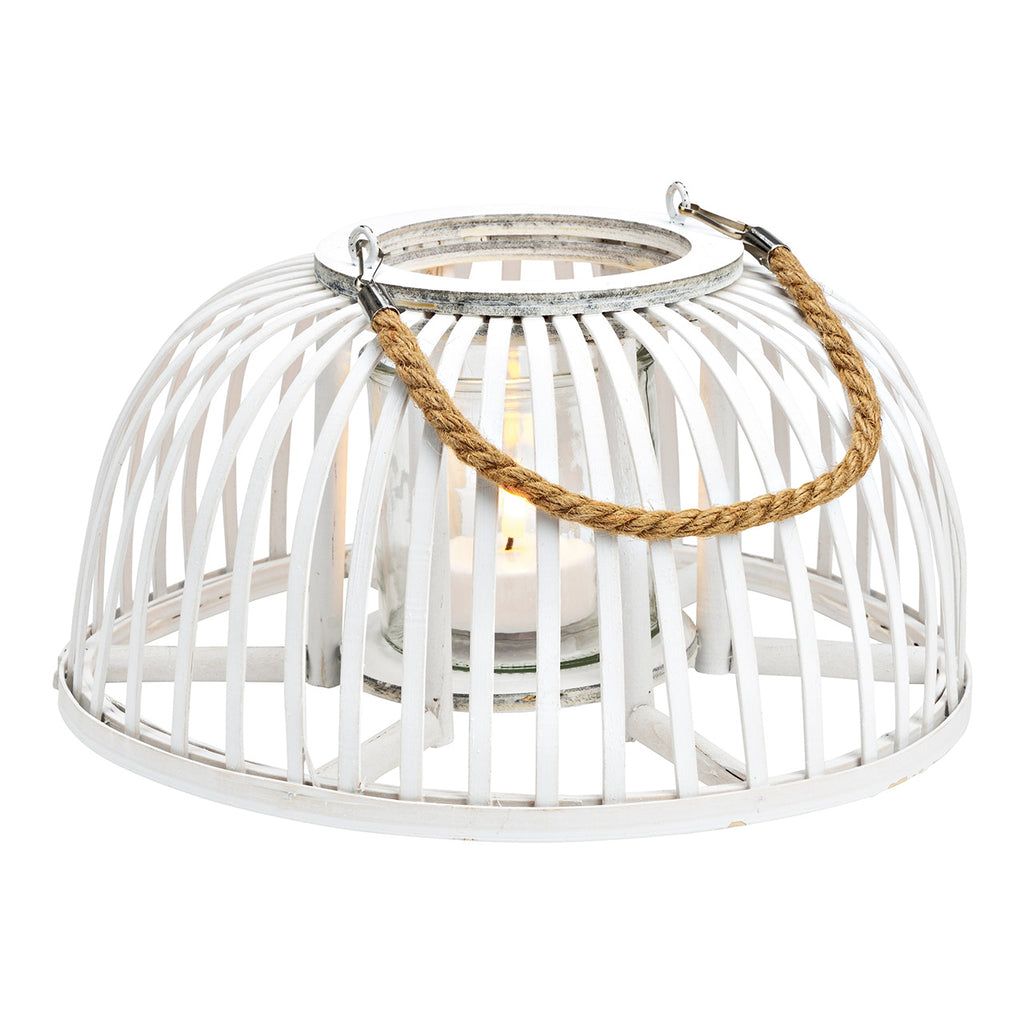 SVJ Lantaarn Revv - 30x30x15 cm - Glas - Wit