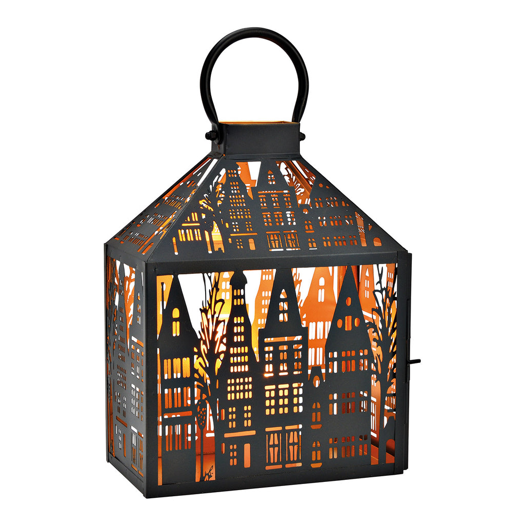 SVJ Lantaarn Stadshuis - 14x25x32 cm - Metaal - Zwart