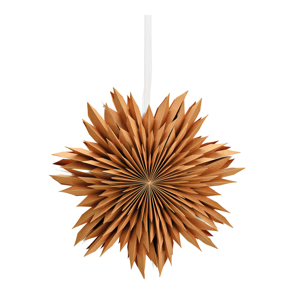 SVJ Kerstverlichting Sneeuwvlok - 2x25x10 cm - Papier - Bruin