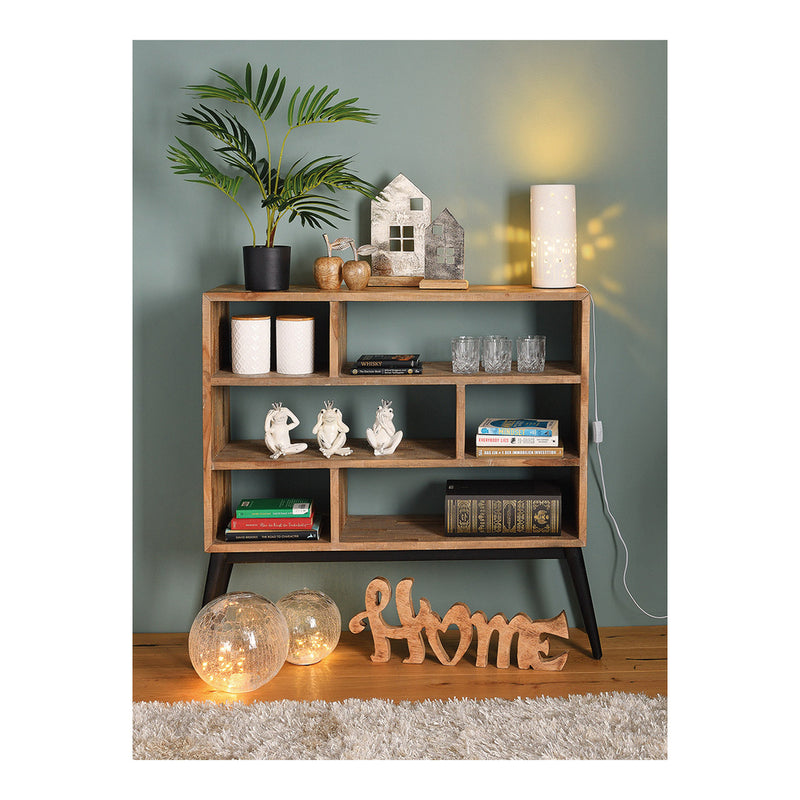 SVJ Tafellamp Lichtbol met 20 LED - 20x20x20 cm - Glas - Transparant