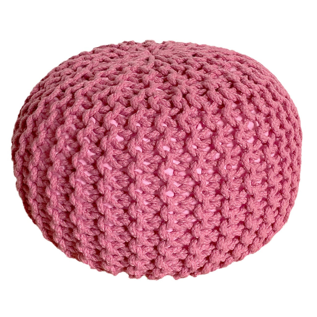 SVJ Poef Jula - 55x55x37 cm - Kunststof - Roze