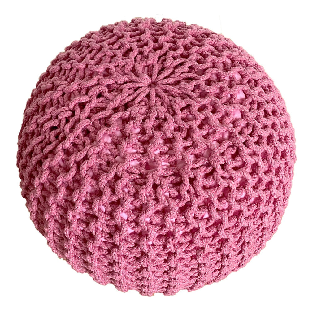 SVJ Poef Jula - 55x55x37 cm - Kunststof - Roze