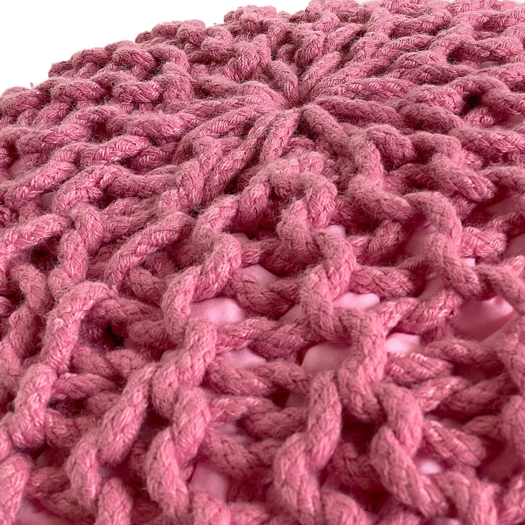 SVJ Poef Jula - 55x55x37 cm - Kunststof - Roze