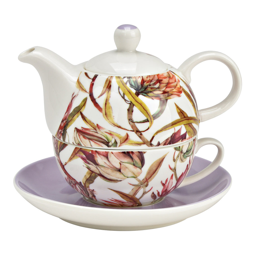 SVJ Servies Theepottenset magnolia - 15x15x16 cm - Porselein - Lila