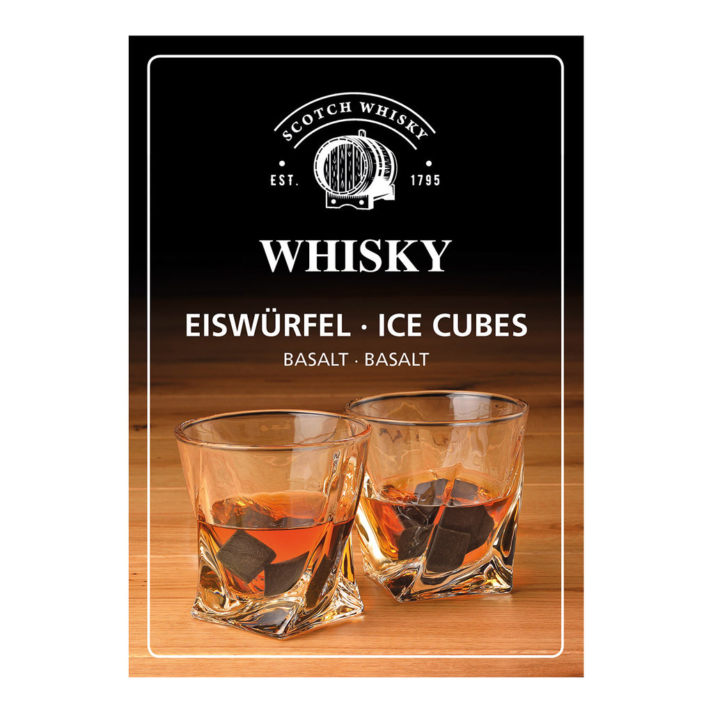 SVJ Whiskyset Ijsblokjes - 16x24x12 cm - Steen - Grijs
