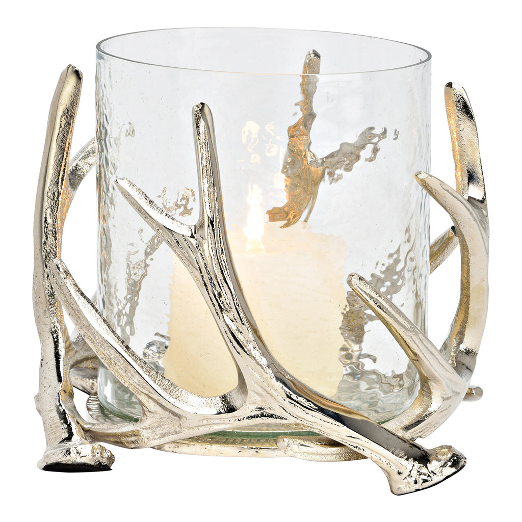 SVJ Kandelaar Lantaarngewei - 20x20x17 cm - Metaal - Zilver