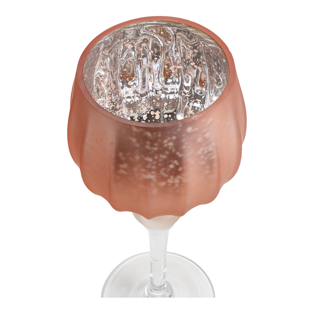 SVJ Kandelaar Kelk - 45x32x15 cm - Glas - Roze - Set van 3