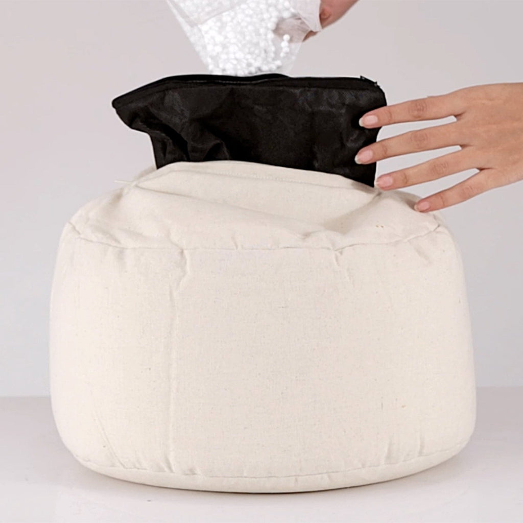 SVJ Yogakussen Relaxx - 31x31x20 cm - Katoen - Geel