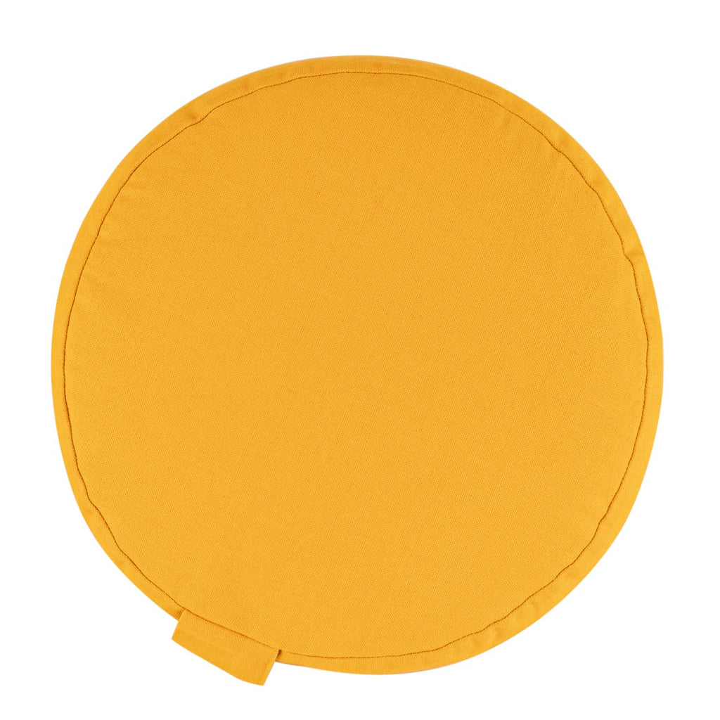 SVJ Yogakussen Relaxx - 31x31x20 cm - Katoen - Geel