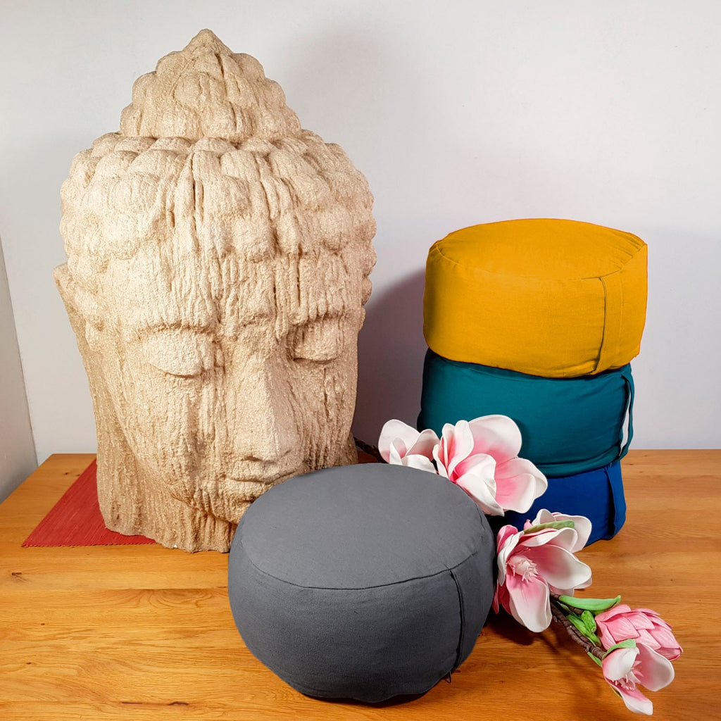 SVJ Yogakussen Relaxx - 31x31x20 cm - Katoen - Geel