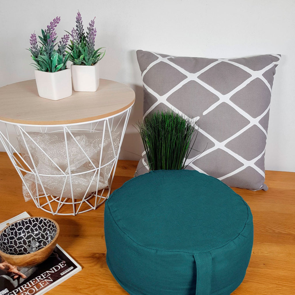 SVJ Yogakussen Relaxx - 31x31x20 cm - Katoen - Turquoise
