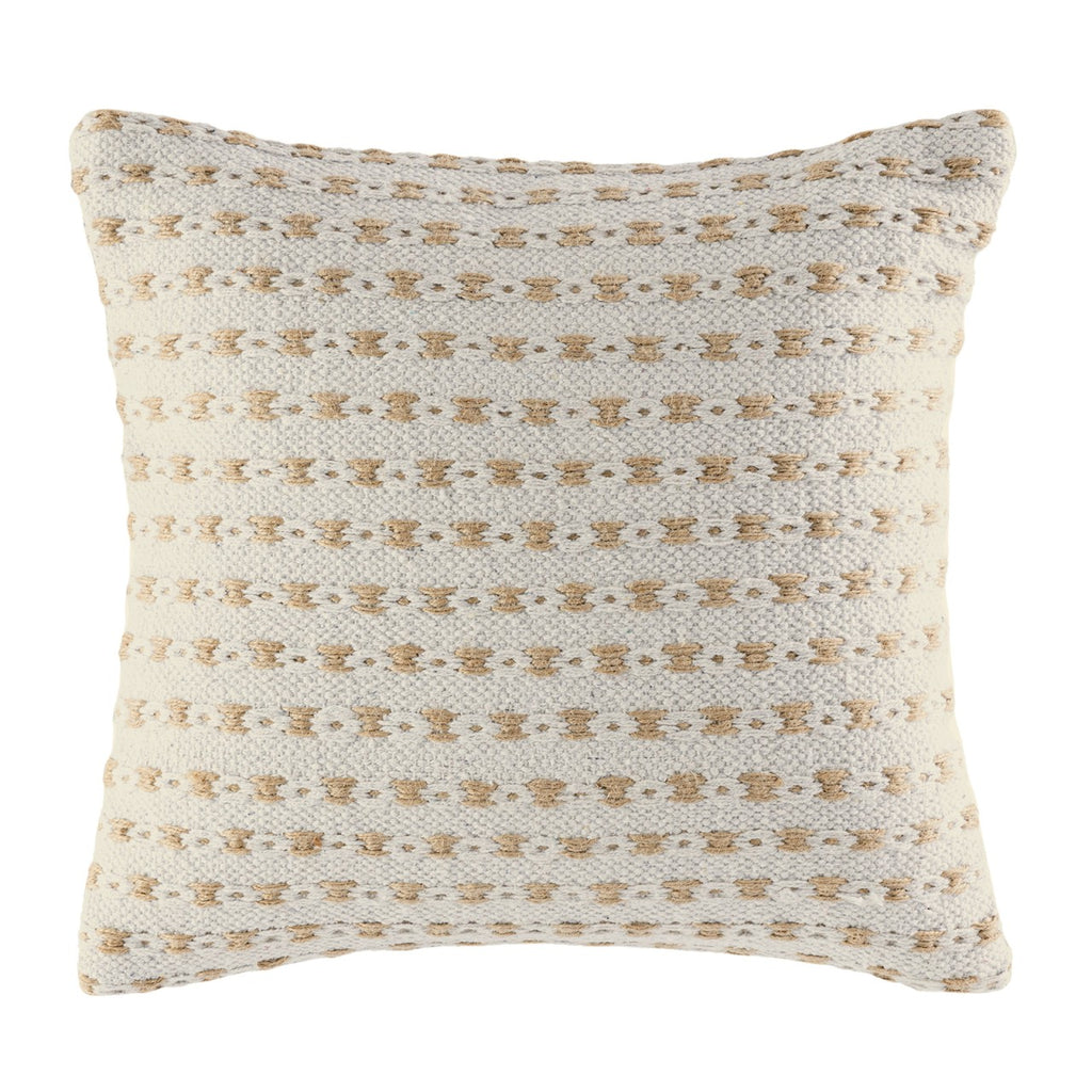 SVJ Sierkussen Siera - 40x40x7 cm - Katoen - Beige - Set van 2