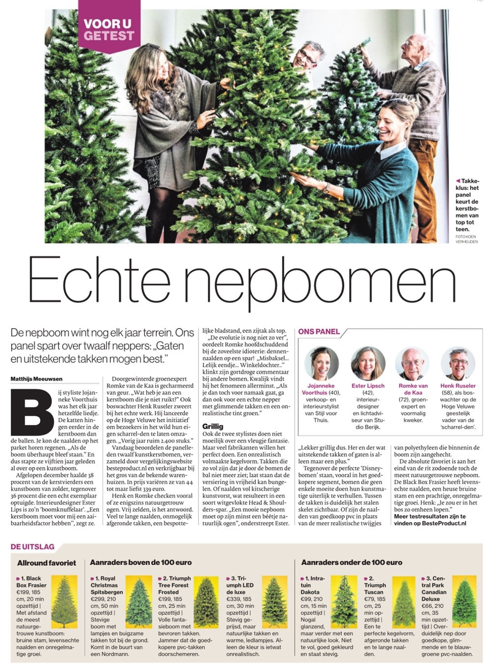 Black box kunstkerstboom led frasier fir - 215x145 groen 408 led