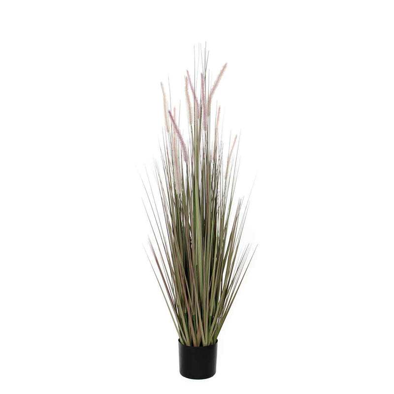 Mica Decorations Kunstplant Dogtail Gras in Pot - H150xØ17 cm - Paars