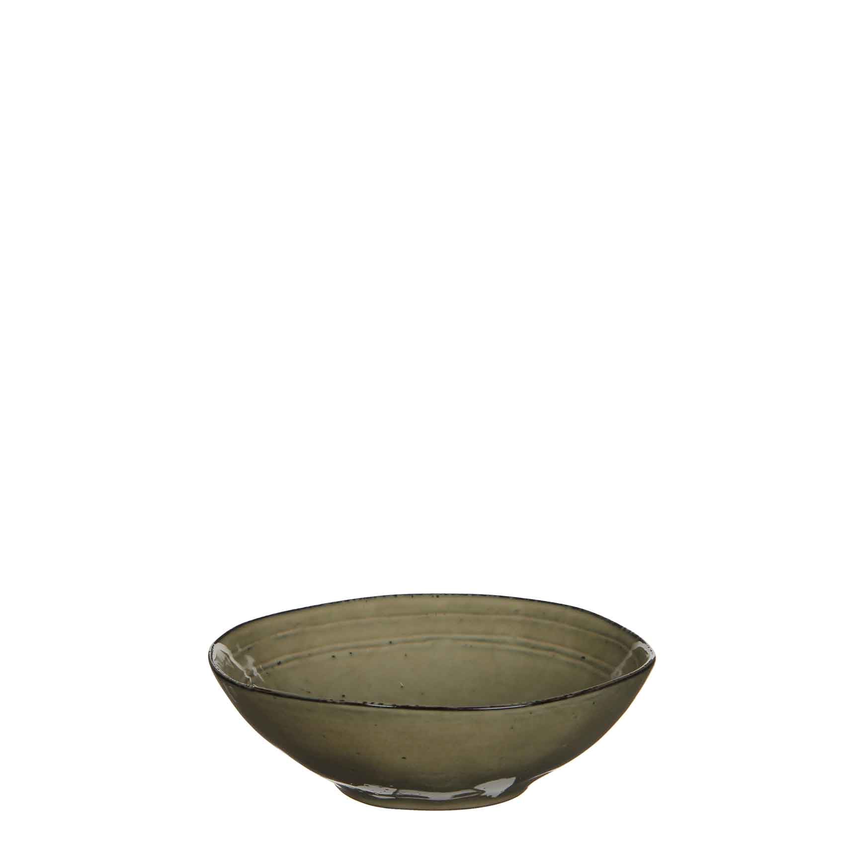 Mica Decorations Tabo Schaal - 6 x 20 cm - Keramiek - Creme - 4 Stuks